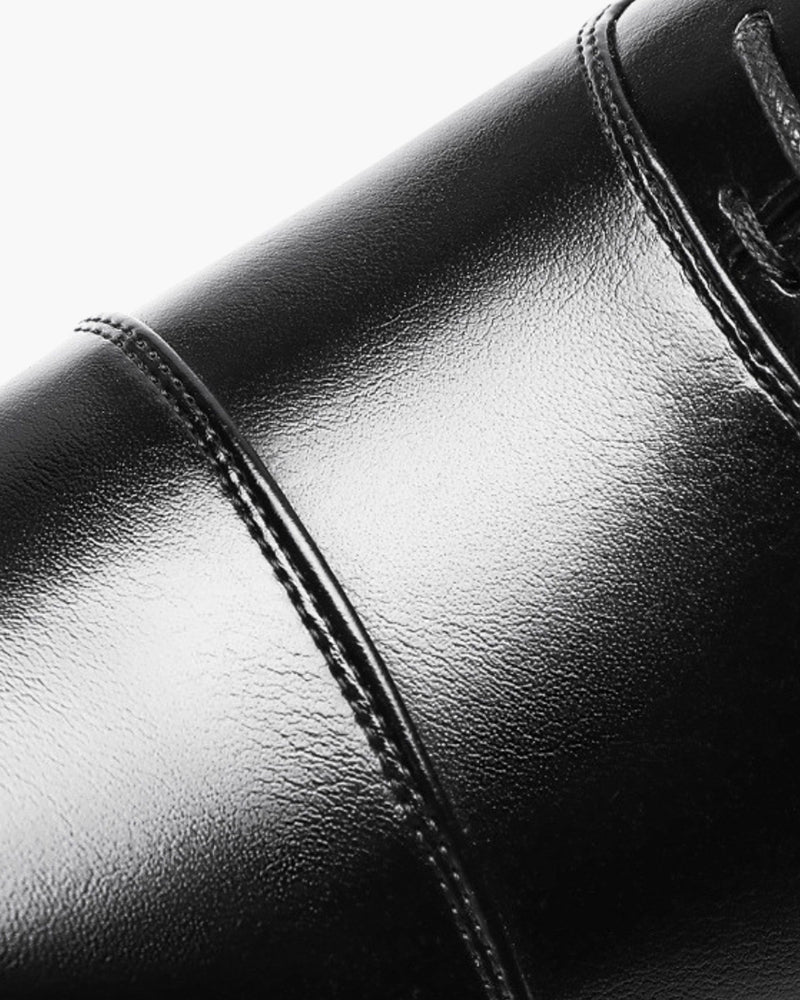 Hombre Zapatos Clásicos de Piel | Piel Lisa & Suela Firme | Oficina y Trabajo