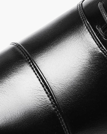 Hombre Zapatos Clásicos de Piel | Piel Lisa & Suela Firme | Oficina y Trabajo