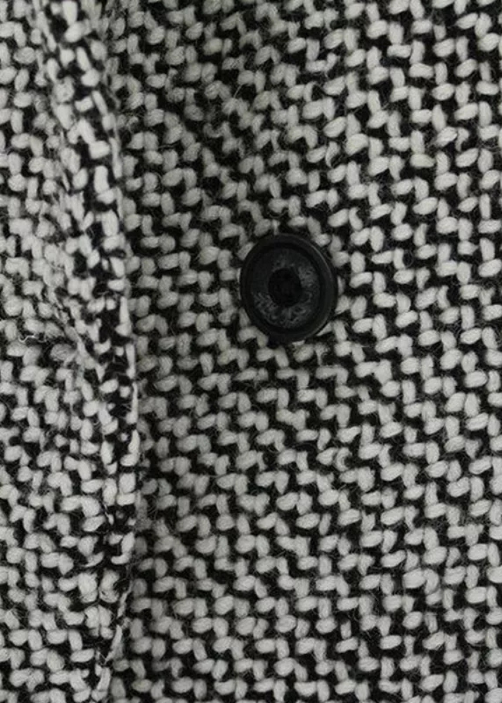 Mujer Abrigo de Tweed | Cierre de Botón & Cuello Sastre | Otoño e Invierno