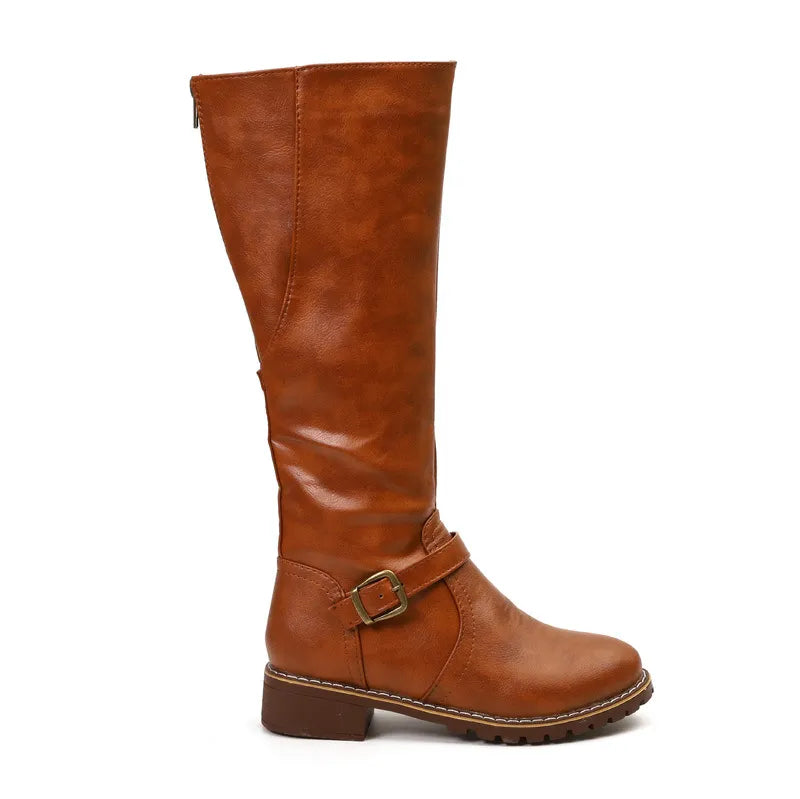 Mujer Botas Estilo Martin | Suela Antideslizante & Tacón Ancho | Uso Diario