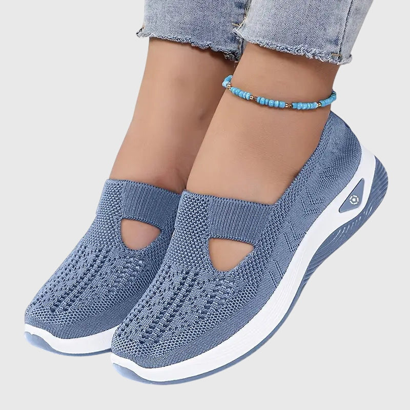 Zapatillas sin cordones para mujer | Suela gruesa acolchada