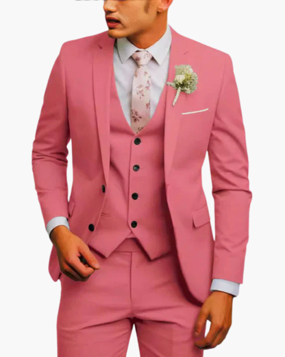 Hombre Traje de Tres Piezas | Corte Slim Fit & Chaleco | Fiesta y Noche