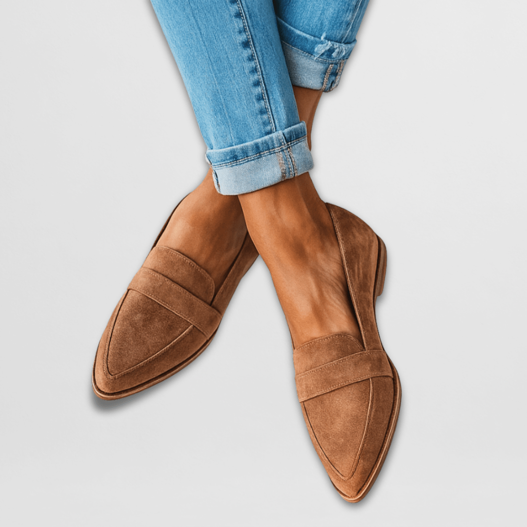 Mocasín de ante en punta para mujer | Primavera