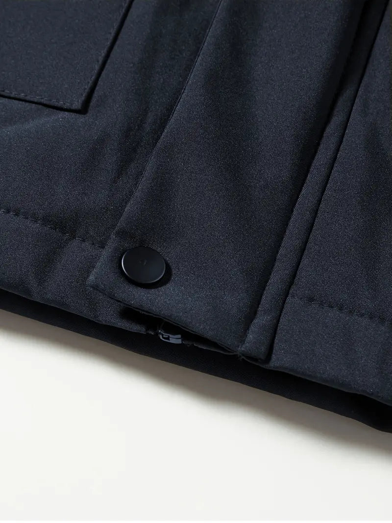 Hombre Parka de Invierno | Impermeable & Relleno Acolchado | Otoño e Invierno
