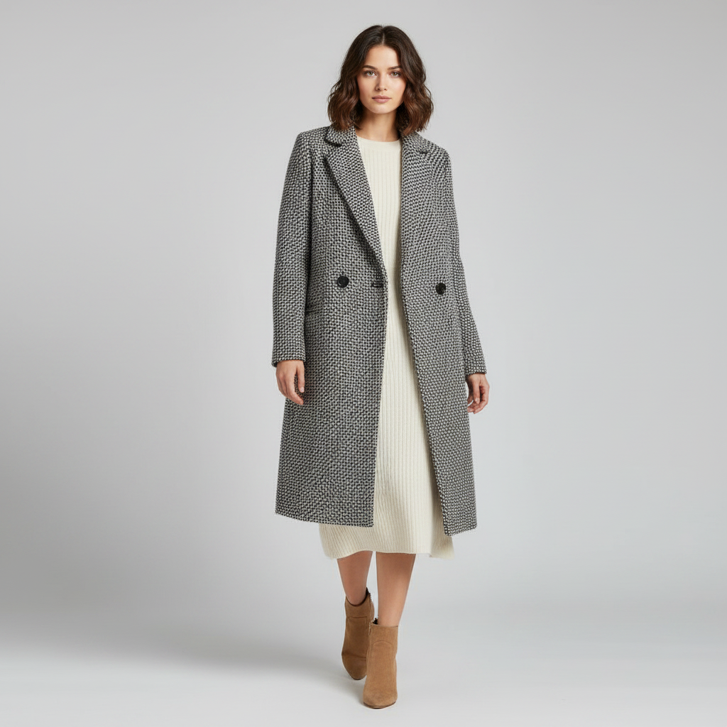 Abrigo Largo de Lana para Mujer | Elegante y Cálido