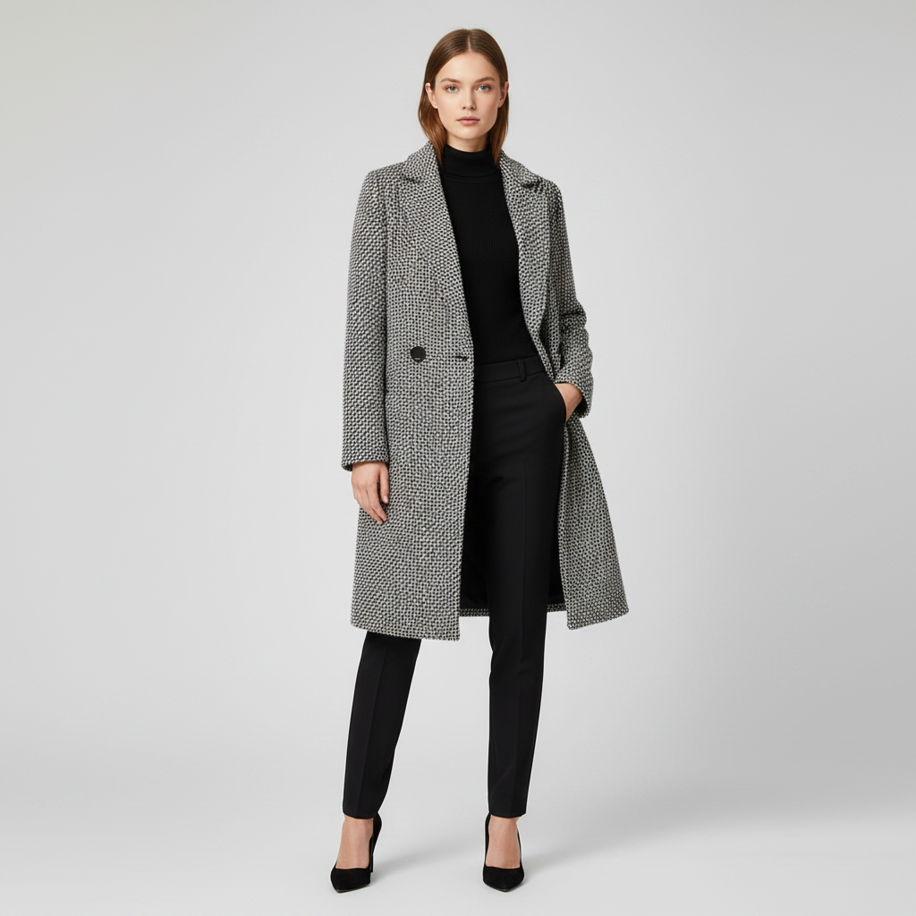 Abrigo Largo de Lana para Mujer | Elegante y Cálido