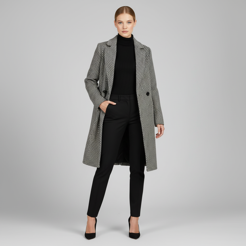 Abrigo Largo de Lana para Mujer | Elegante y Cálido