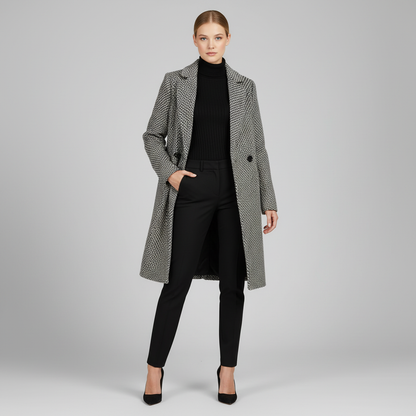 Abrigo Largo de Lana para Mujer | Elegante y Cálido