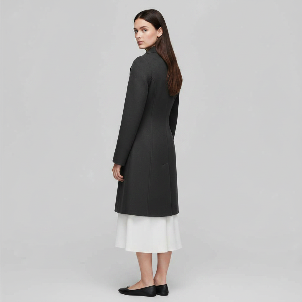 Abrigo de Mujer con Botones | Abrigo Elegante y Cálido