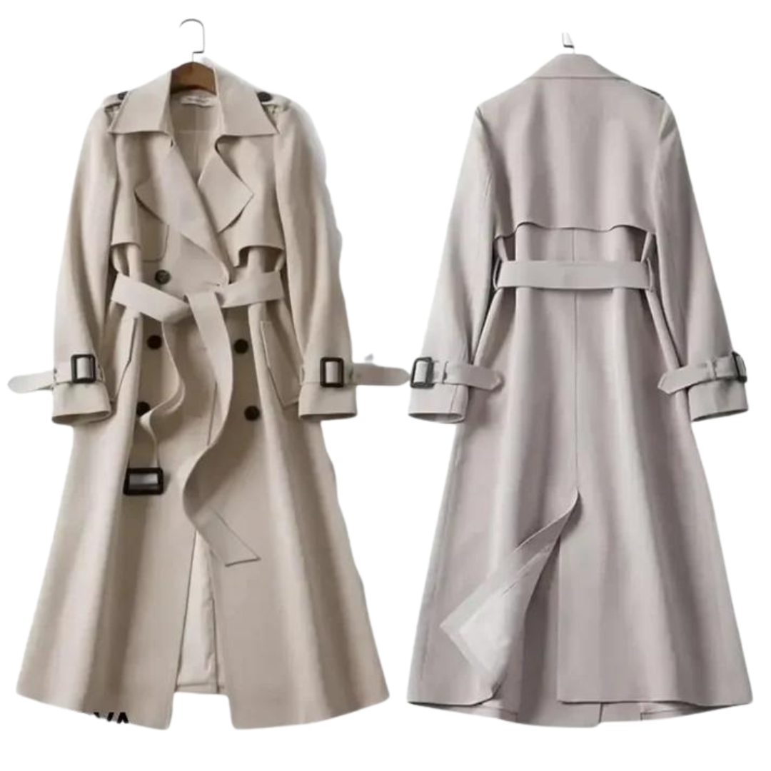 Mujer Gabardina de Invierno | Relleno Aislante & Corte Medio | Otoño e Invierno