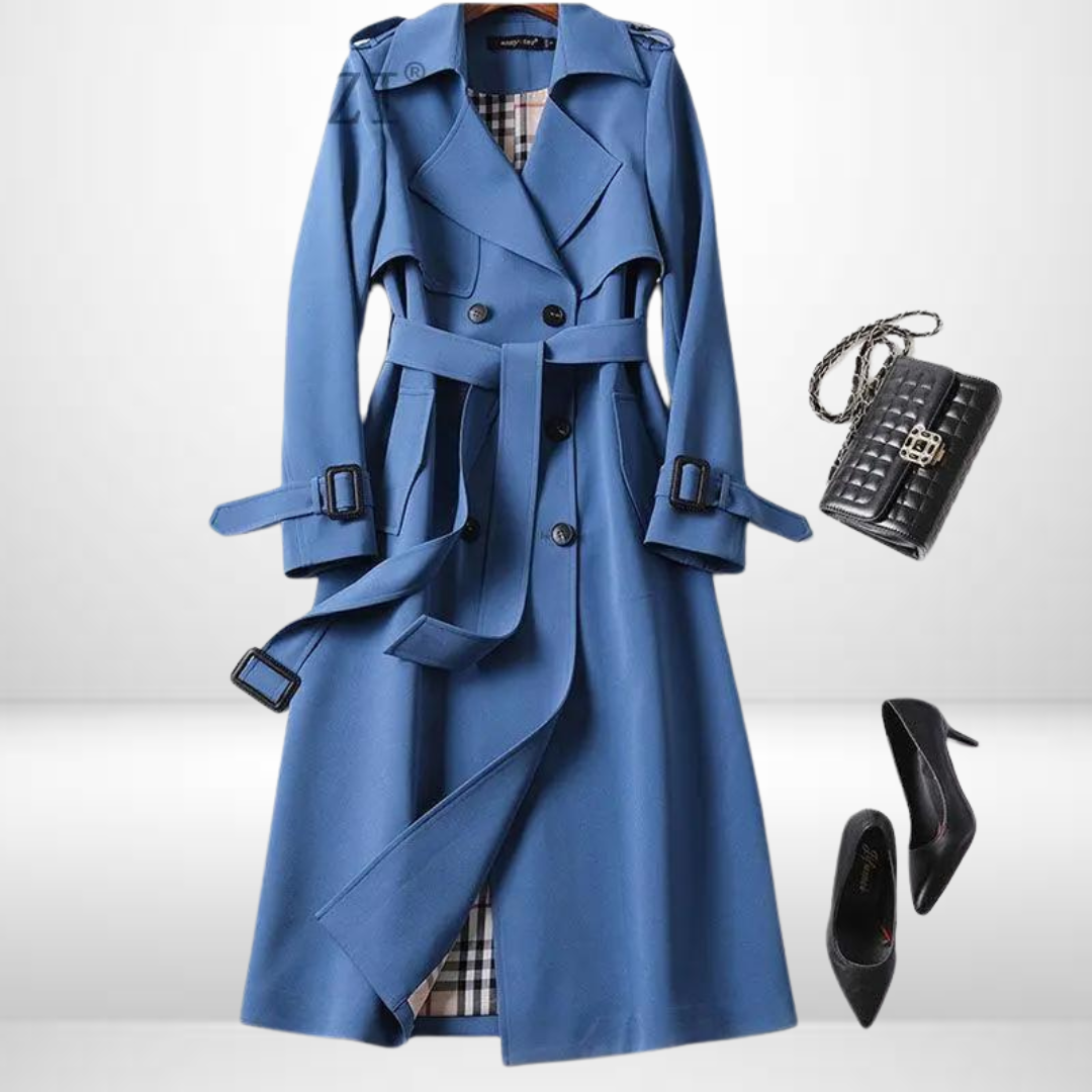 Mujer Gabardina de Invierno | Relleno Aislante & Corte Medio | Otoño e Invierno