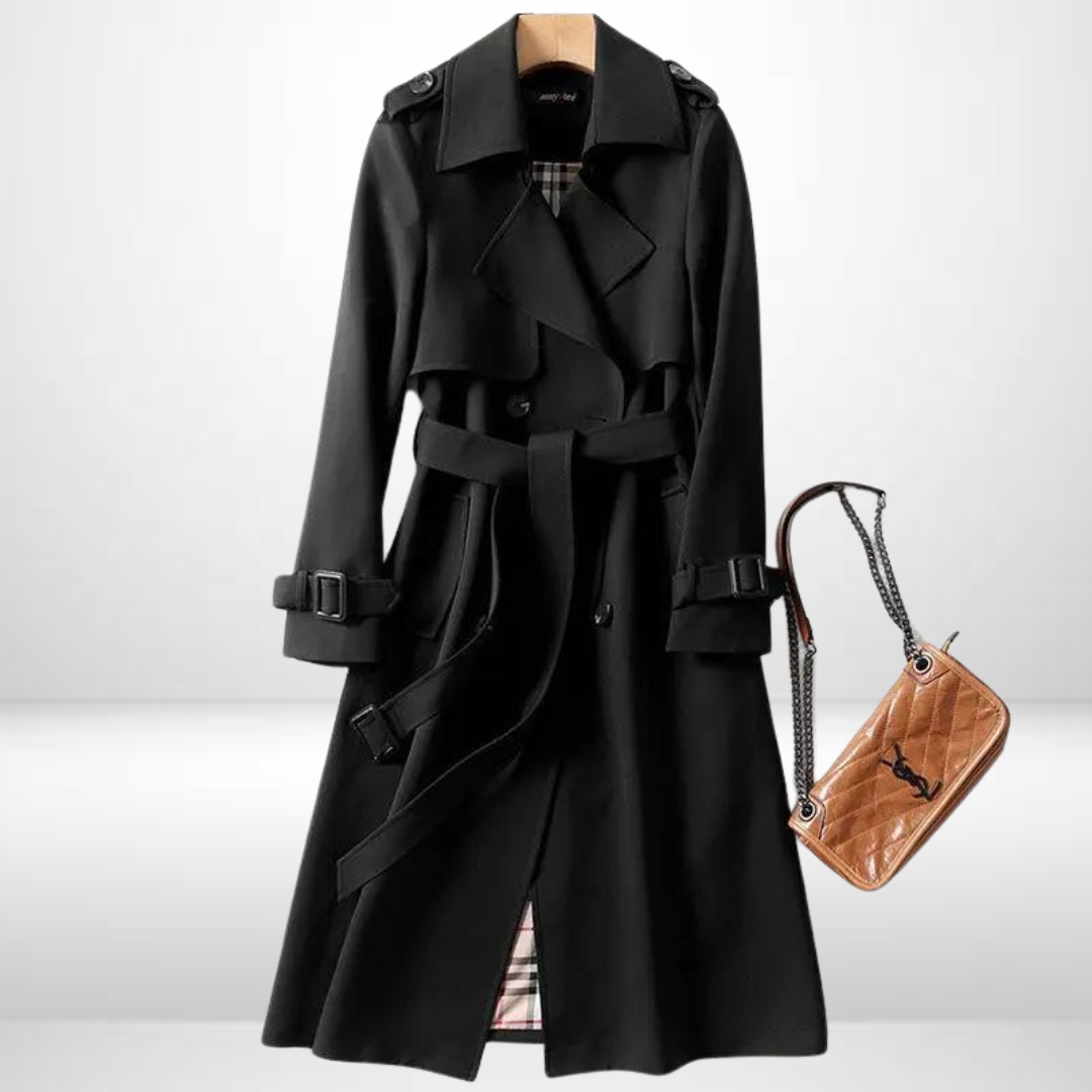 Mujer Gabardina de Invierno | Relleno Aislante & Corte Medio | Otoño e Invierno