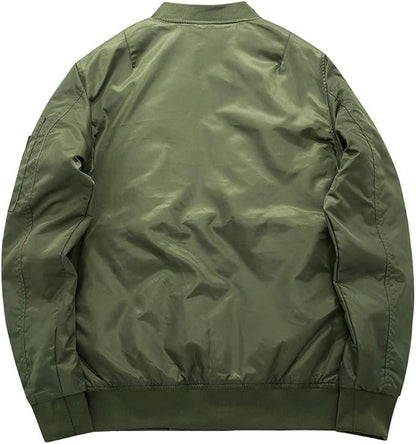 Hombre Cazadora Bomber Acolchada | Forro Cálido & Cierre de Cremallera | Otoño e Invierno