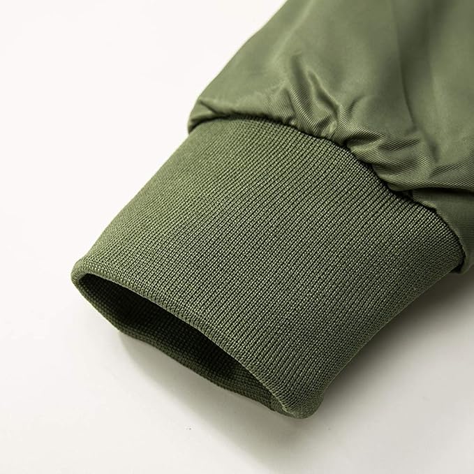 Hombre Cazadora Bomber Acolchada | Forro Cálido & Cierre de Cremallera | Otoño e Invierno