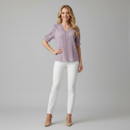 Blusa de Verano Astrid | Blusa Mujer Elegante Encaje