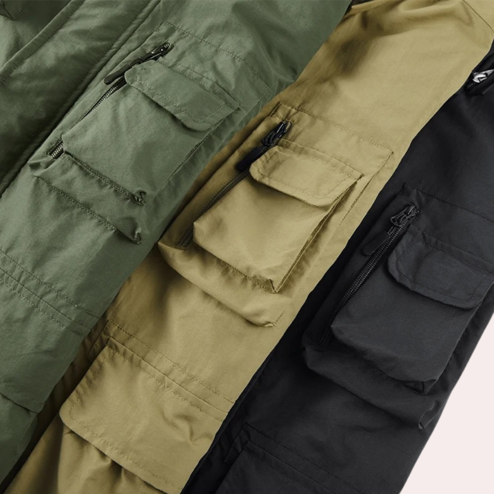 Hombre Parka Acolchada | Impermeable & Relleno de Plumón | Otoño e Invierno