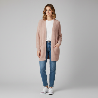 Cárdigan Largo Mujer Elegante y Versátil | Prenda de Punto