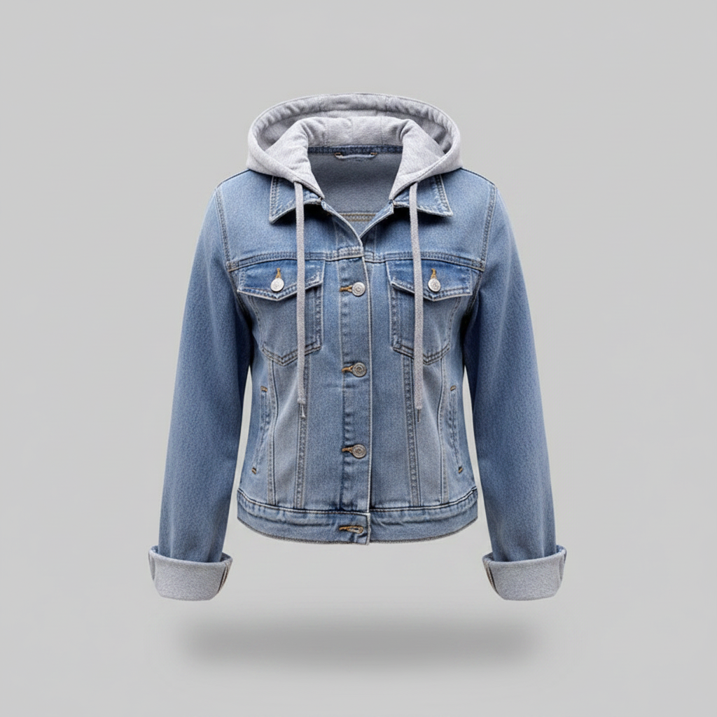 Chaqueta Vaquera Mujer Con Capucha Desmontable | Chaqueta Mujer