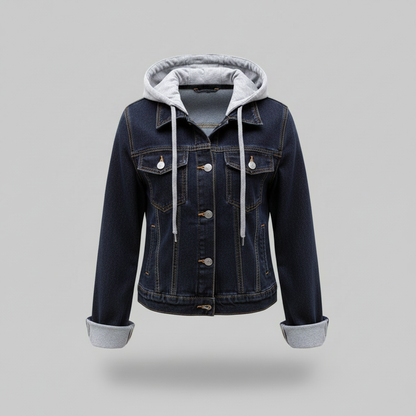Chaqueta Vaquera Mujer Con Capucha Desmontable | Chaqueta Mujer