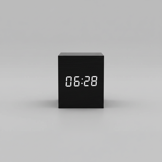 Cubo de Tiempo Mini | Reloj Despertador Digital LED Compacto