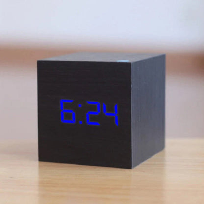 Cubo de Tiempo Mini | Reloj Despertador Digital LED Compacto