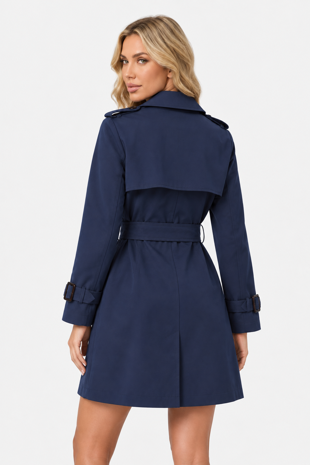 Mujer Gabardina con Cinturón | Doble Botonadura & Solapas | Otoño e Invierno