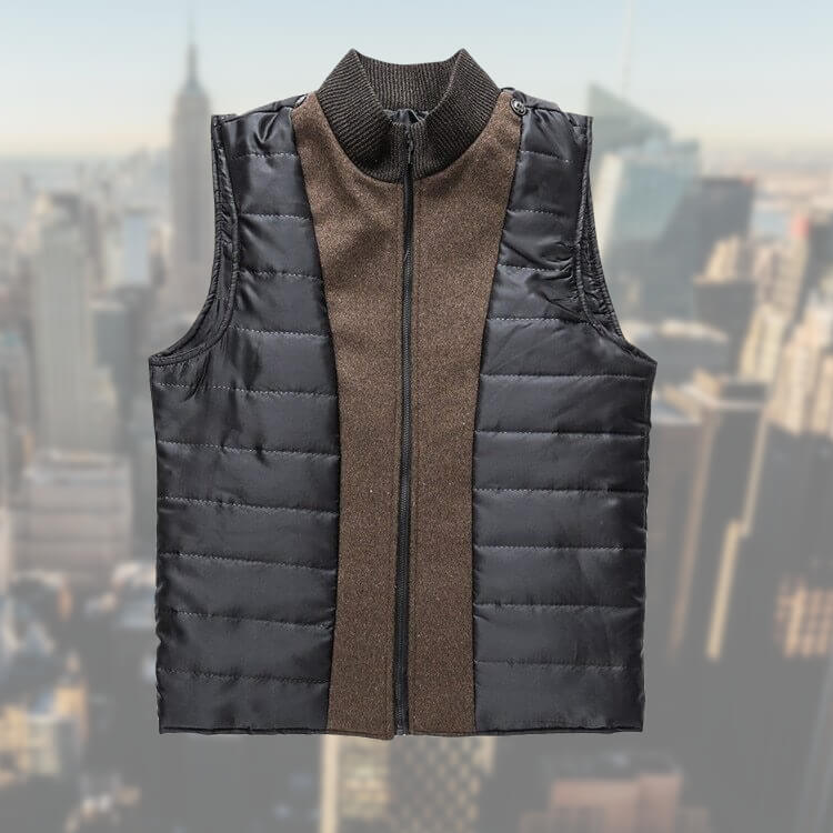 Hombre Chaqueta de Invierno | Cierre de Botones & Cuello Alto | Otoño e Invierno