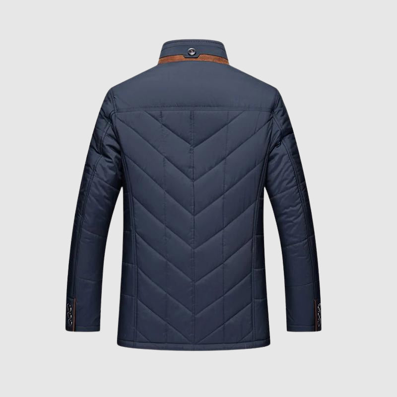 Mujer Chaqueta de Cuello Alto | Cierre de Cremallera y Botones & Cuello Forrado | Casual y Oficina