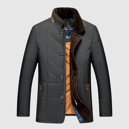 Mujer Chaqueta de Cuello Alto | Cierre de Cremallera y Botones & Cuello Forrado | Casual y Oficina