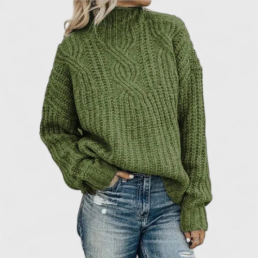 Mujer Jersey de Punto Acanalado | Estructura Acanalada & Manga Larga | Otoño e Invierno