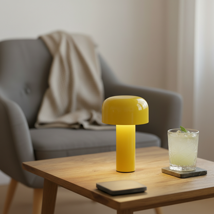 Lámpara de Mesa Seta LED Portátil | Lámpara Sobremesa Regulable