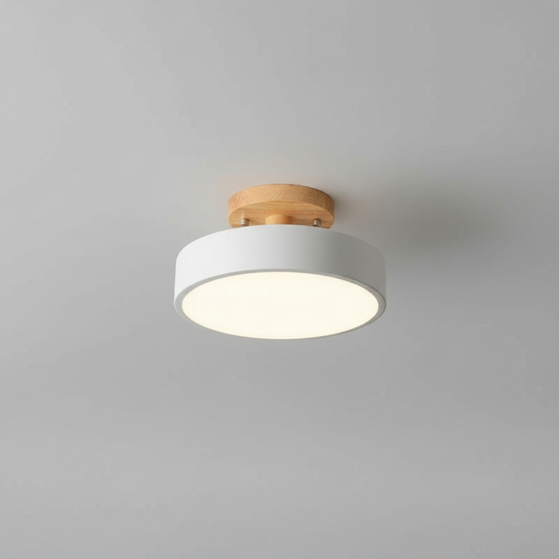 Lámpara de Techo Minimalista de Madera LED | Lámparas de Techo Modernas