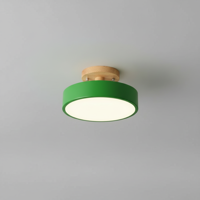 Lámpara de Techo Minimalista de Madera LED | Lámparas de Techo Modernas