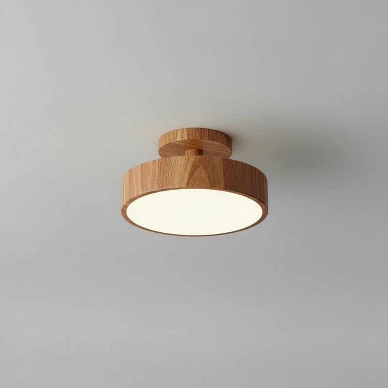 Lámpara de Techo Minimalista de Madera LED | Lámparas de Techo Modernas