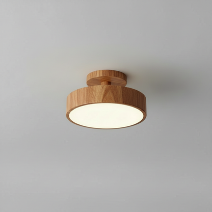 Lámpara de Techo Minimalista de Madera LED | Lámparas de Techo Modernas