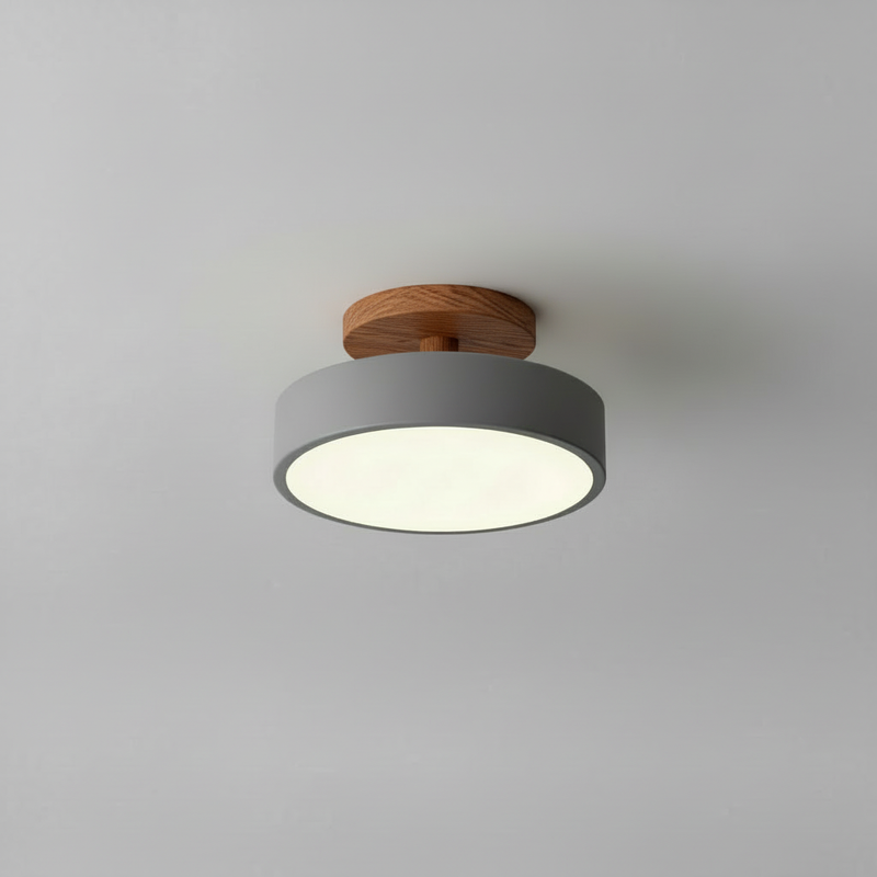 Lámpara de Techo Minimalista de Madera LED | Lámparas de Techo Modernas