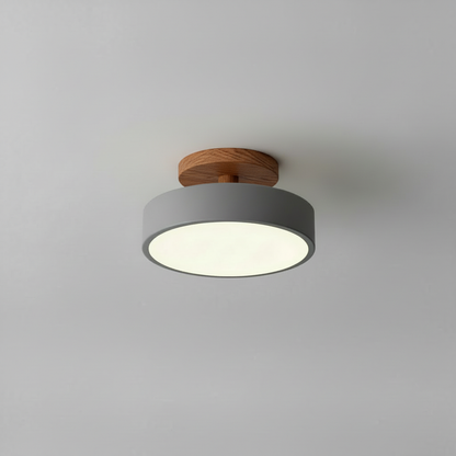 Lámpara de Techo Minimalista de Madera LED | Lámparas de Techo Modernas