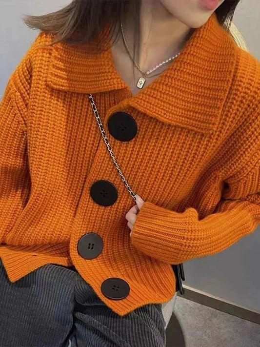 Mujer Jersey de Manga Larga con Cuello | Corte Clásico & Manga Larga | Uso Diario