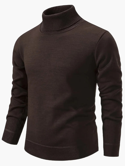 Hombre Jersey de Cuello Alto | Corte Entallado & Tejido Elástico | Otoño e Invierno