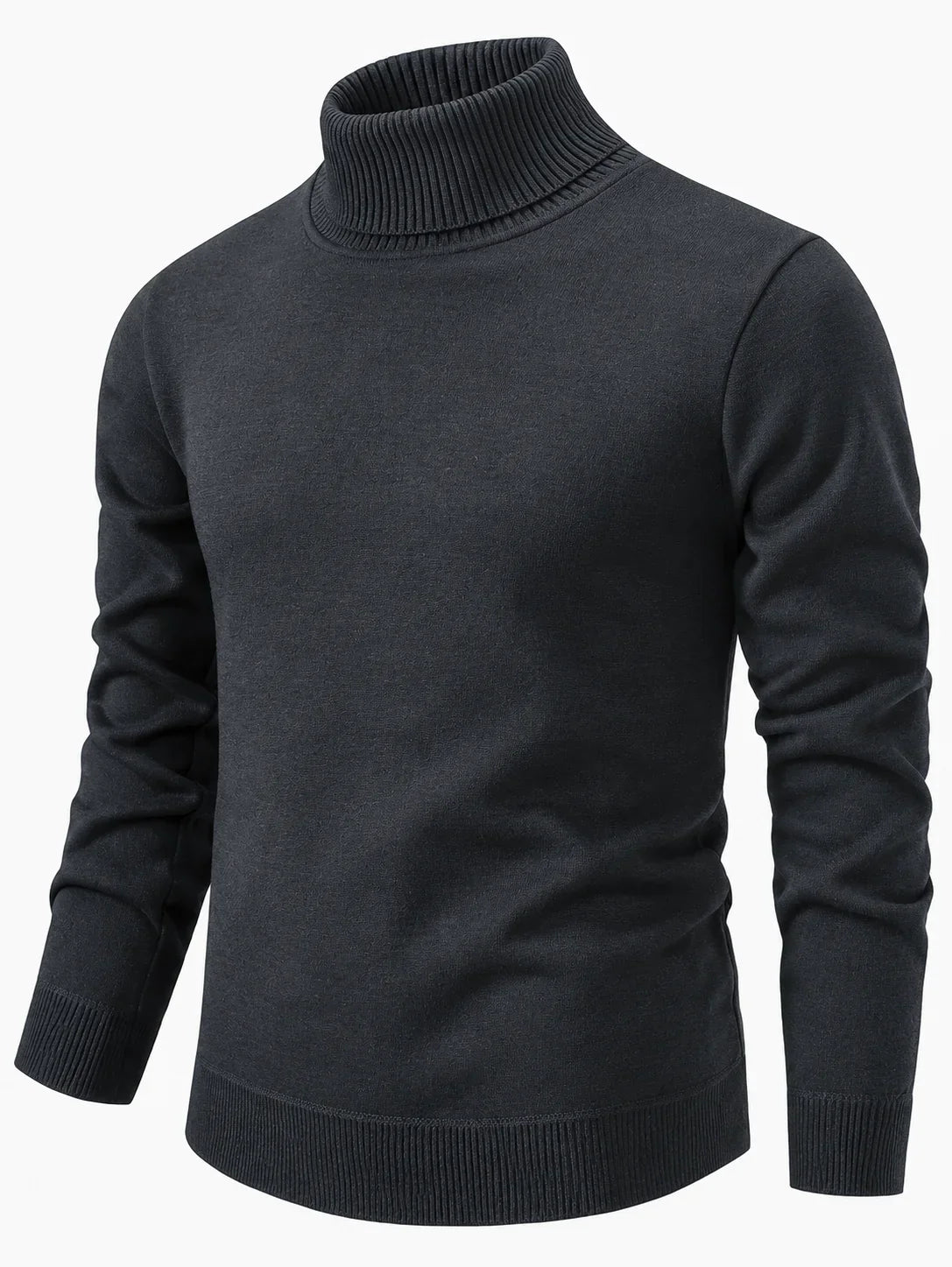 Hombre Jersey de Cuello Alto | Corte Entallado & Tejido Elástico | Otoño e Invierno
