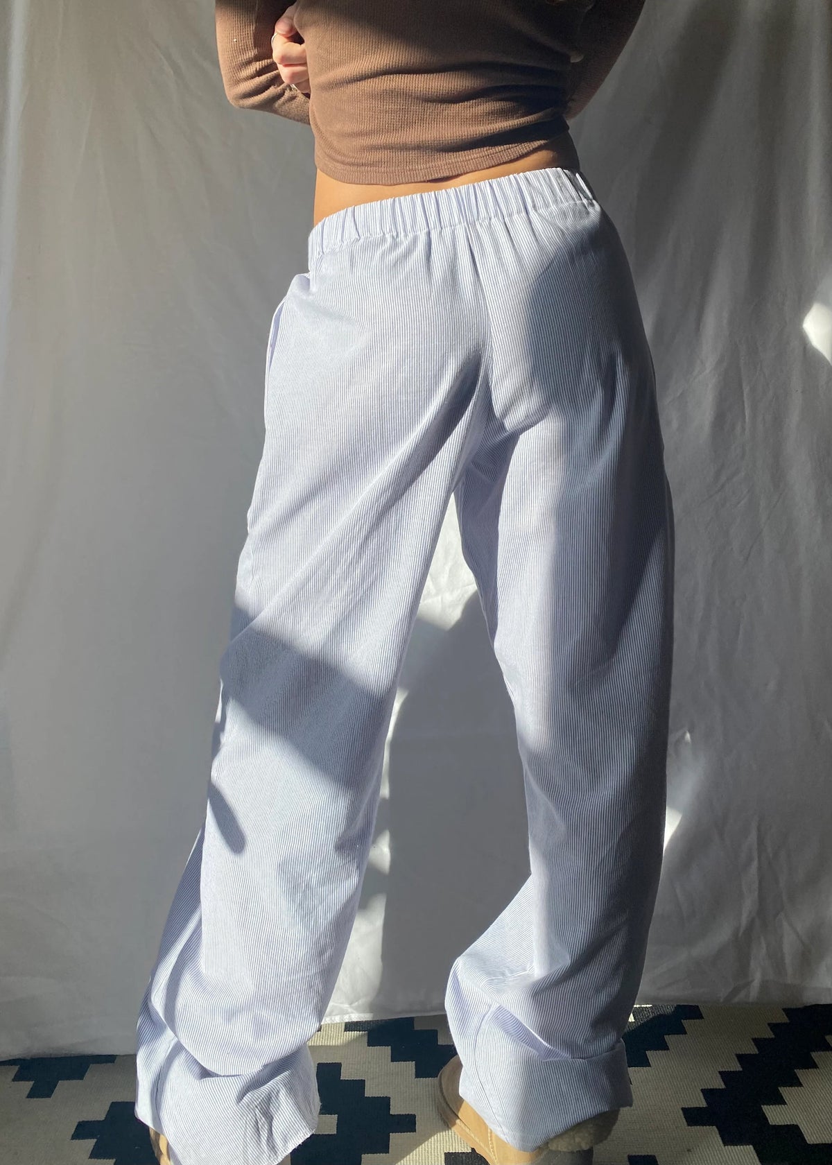 Mujer Pantalón Holgado de Estar por Casa | Cintura Ajustable & Bolsillos Prácticos | Uso Diario
