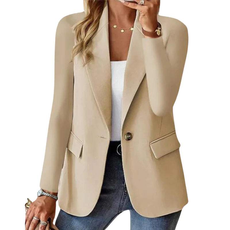 Blazer elegante para mujer | Corte entallado y tejido suave