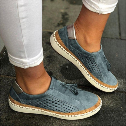 Zapatillas sin cordones para mujer | Diseño perforado y transpirable