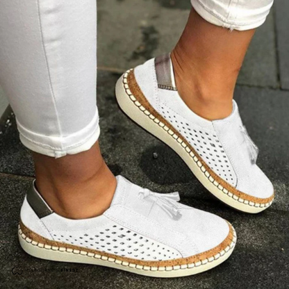 Zapatillas sin cordones para mujer | Diseño perforado y transpirable