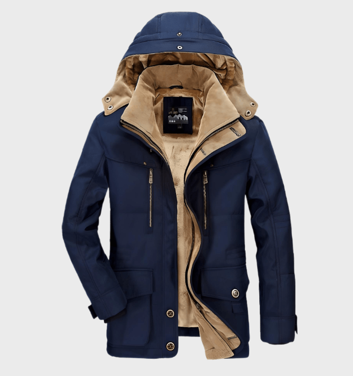 Hombre Chaqueta de Invierno | Forro Polar & Capucha Extraíble | Otoño e Invierno