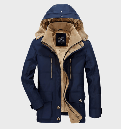 Hombre Chaqueta de Invierno | Forro Polar & Capucha Extraíble | Otoño e Invierno