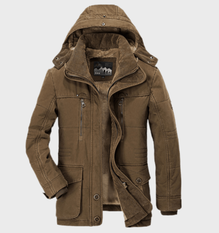 Hombre Chaqueta de Invierno | Forro Polar & Capucha Extraíble | Otoño e Invierno