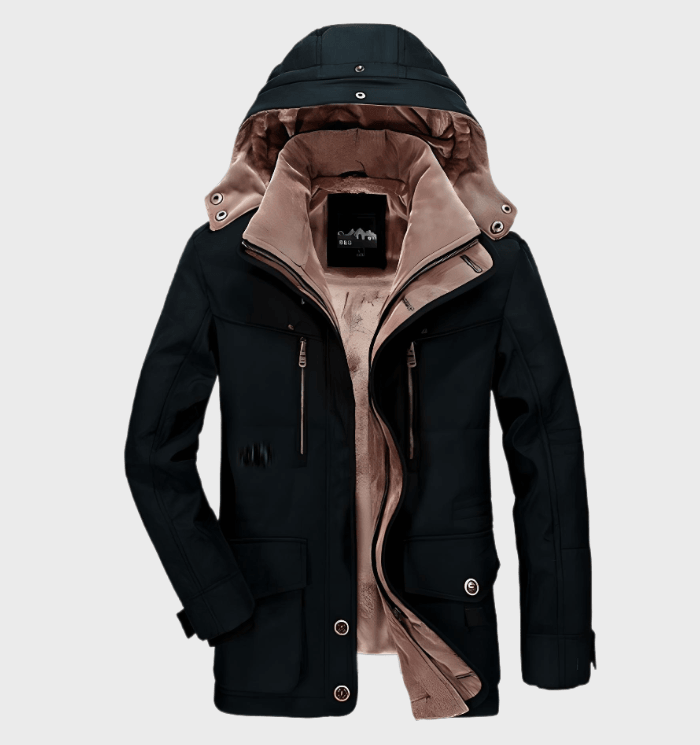 Hombre Chaqueta de Invierno | Forro Polar & Capucha Extraíble | Otoño e Invierno