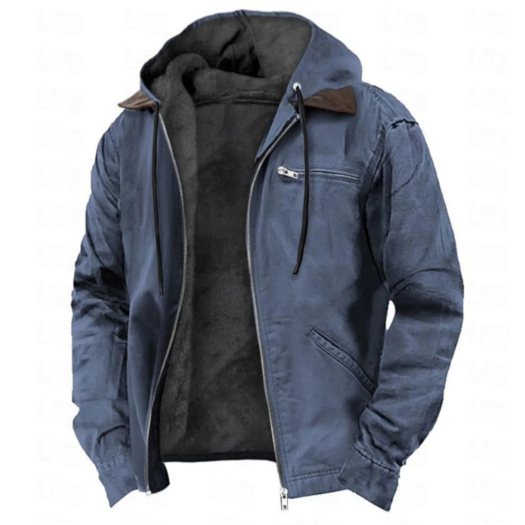 Mujer Chaqueta con Capucha Extraíble | Cierre de Cremallera & Forro Cálido | Otoño e Invierno