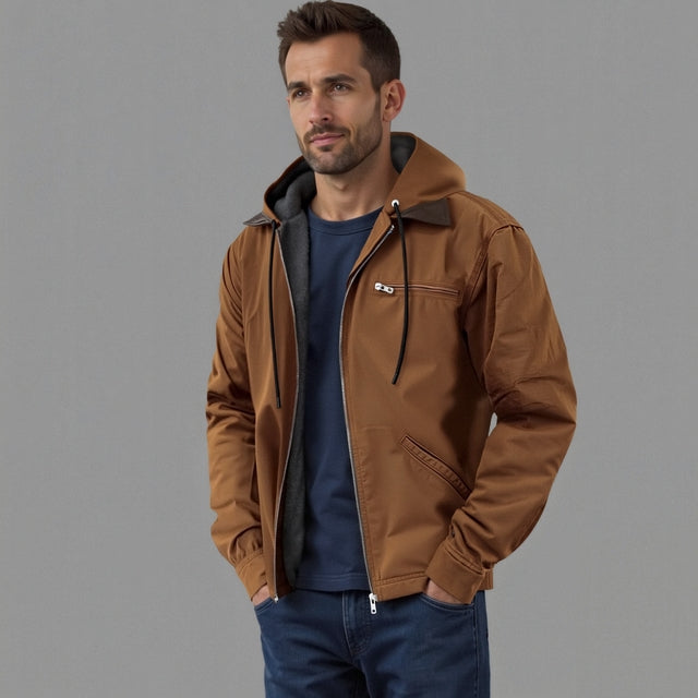 Mujer Chaqueta con Capucha Extraíble | Cierre de Cremallera & Forro Cálido | Otoño e Invierno